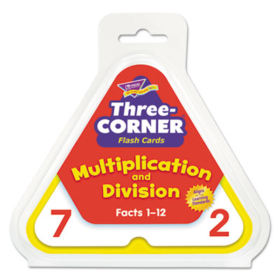 Three-Corner Flash Cards | Multiplication/Div
