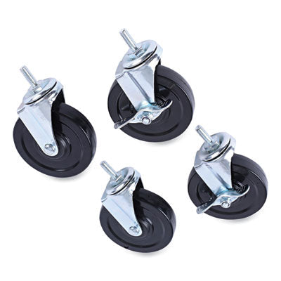 Optional Casters for Wire Shelving | 4" Wheel