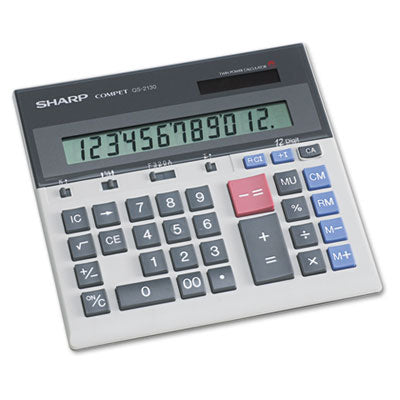 QS-2130 Compact Desktop Calculator | 12-Digit LCD
