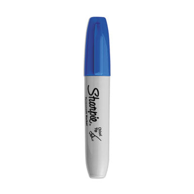 Sharpie Chisel Tip Permanent Marker | Blue Dozen