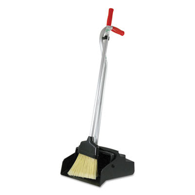 Ergo Dustpan With Broom | Red/Silver