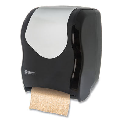San Jamar® Tear-N-Dry Touchless Roll Towel Dispenser, 16.75 X 10 X 12.5, Black/silver - Bloom Skins