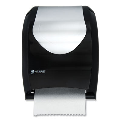 San Jamar® Tear-N-Dry Touchless Roll Towel Dispenser, 16.75 X 10 X 12.5, Black/silver - Bloom Skins