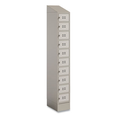 Single Sloped Metal Locker Hood | Safco | Tan