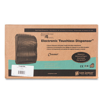 San Jamar® Smart System With Iq Sensor Towel Dispenser, 11.75 X 9.25 X 16.5, Black Pearl