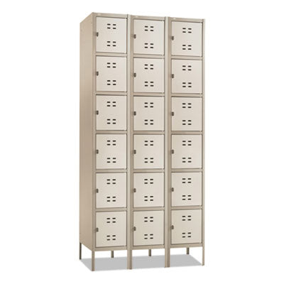 Three-Column Box Locker | Safco | Two-Tone Tan