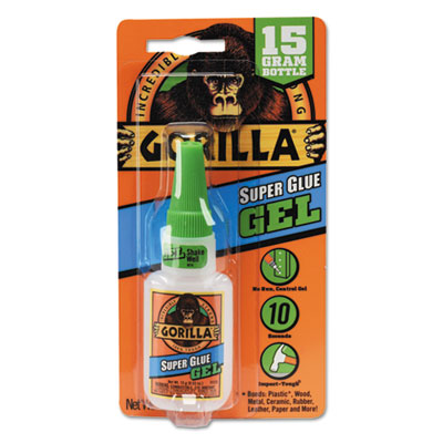 Gorilla Super Glue Gel | 0.53 Oz | Dries Clear