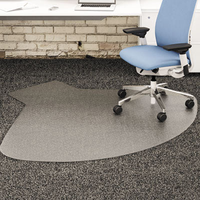 deflecto® Supermat Frequent Use Chair Mat, Medium Pile Carpet, 60 X 66, Workstation, Clear
