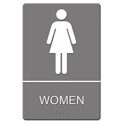 Headline Sign Ada Sign, Women Restroom Symbol