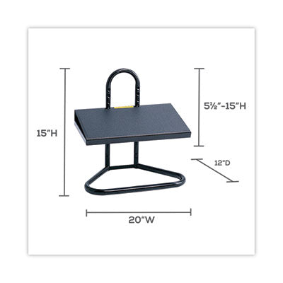 Adjustable Height Footrest | Black