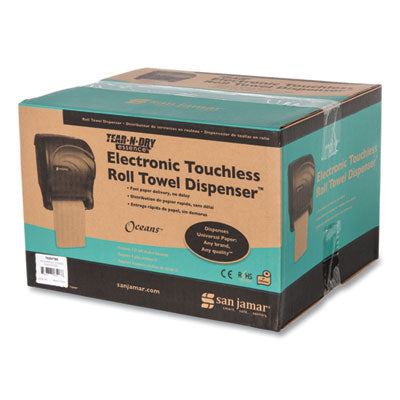 San Jamar® Tear-N-Dry Essence Touchless Towel Dispenser, 11.75 X 9.13 X 14.44, Black Pearl