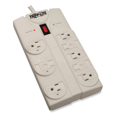 Tripp Lite by Eaton Protect It! Surge Protector, 8 AC Outlets, 25 ft Cord, 1,440 J, Light Gray