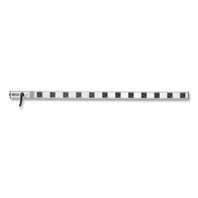 Tripp Lite by Eaton Vertical Power Strip, 12 Outlets, 15 ft Cord, Silver
