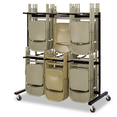 Safco Two-Tier Chair Cart | Holds 84 Chairs