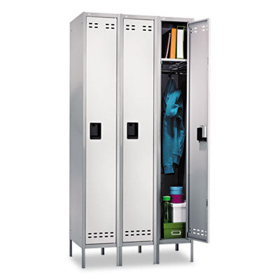Single-Tier Three-Column Locker | Safco | Gray