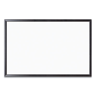 U Brands Magnetic Dry Erase Board with Wood Frame, 36" x 24" (Actual Size: 35" x 23"), White Surface, Black Wood Frame