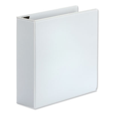 Universal Deluxe D-Ring View Binder | 3" White