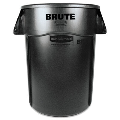 Vented Round Brute Container | 44 gal, Black