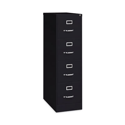Economy Vertical File | Alera 4-Drawer, Black