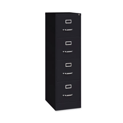 Economy Vertical File | Alera 4-Drawer, Black