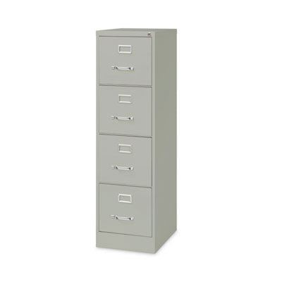 Alera® Four-Drawer Economy Vertical File, Letter-Size File Drawers, 15" x 22" x 52", Light Gray - Bloom Skins