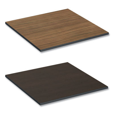 Reversible Laminate Table Top | 35" Square | Espresso/Walnut