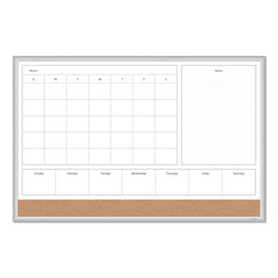 4N1 Magnetic Dry Erase Combo Board | 36x24