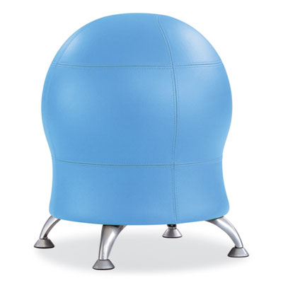 Safco® Zenergy Ball Chair, Backless, Supports Up to 250 lb, Baby Blue Vinyl