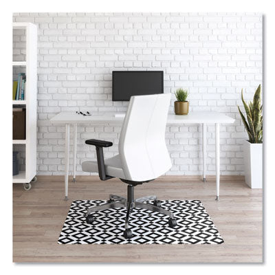 Fashionmat Chair Mat | Rectangular, Diamonds