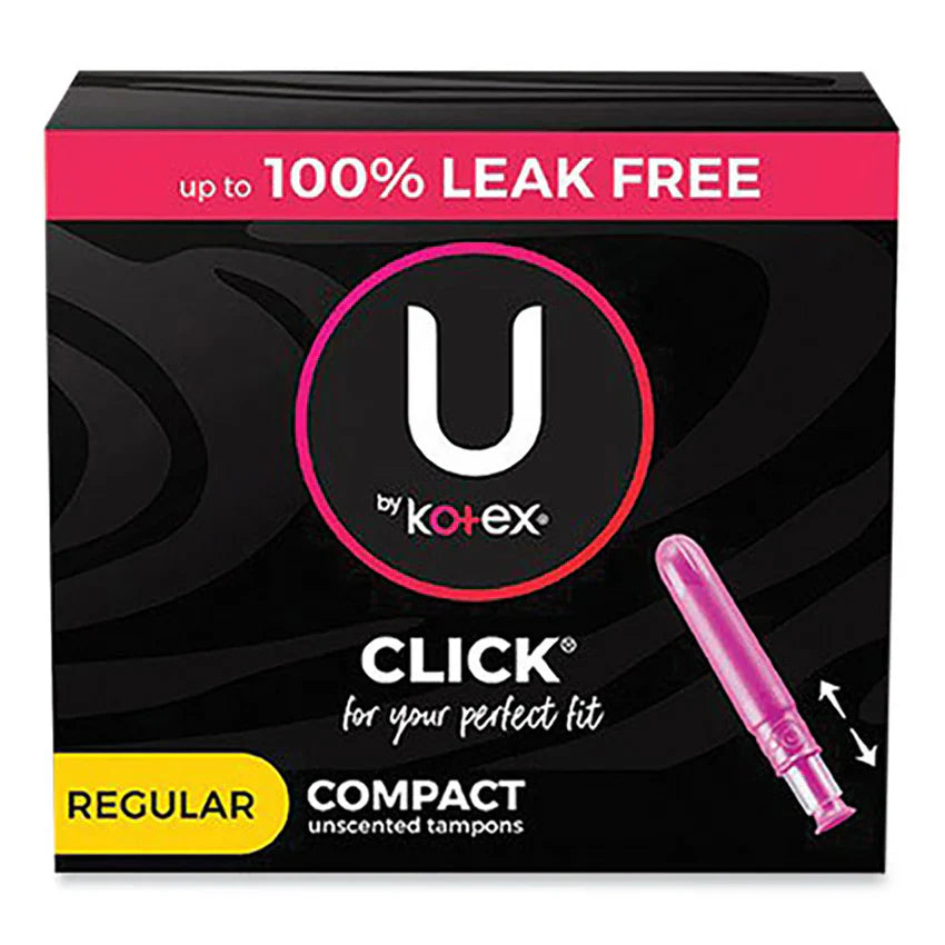 Click Compact Tampons | Super, 32/Pack, U by Kotex®