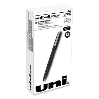 uniball Rollerball Pen | Extra-Fine Black Dozen