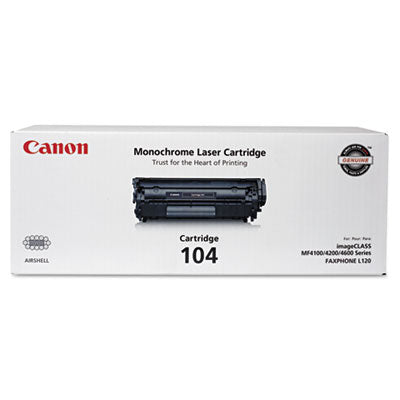 Canon® 0263b001 (104) Toner, 2,000 Page-Yield, Black