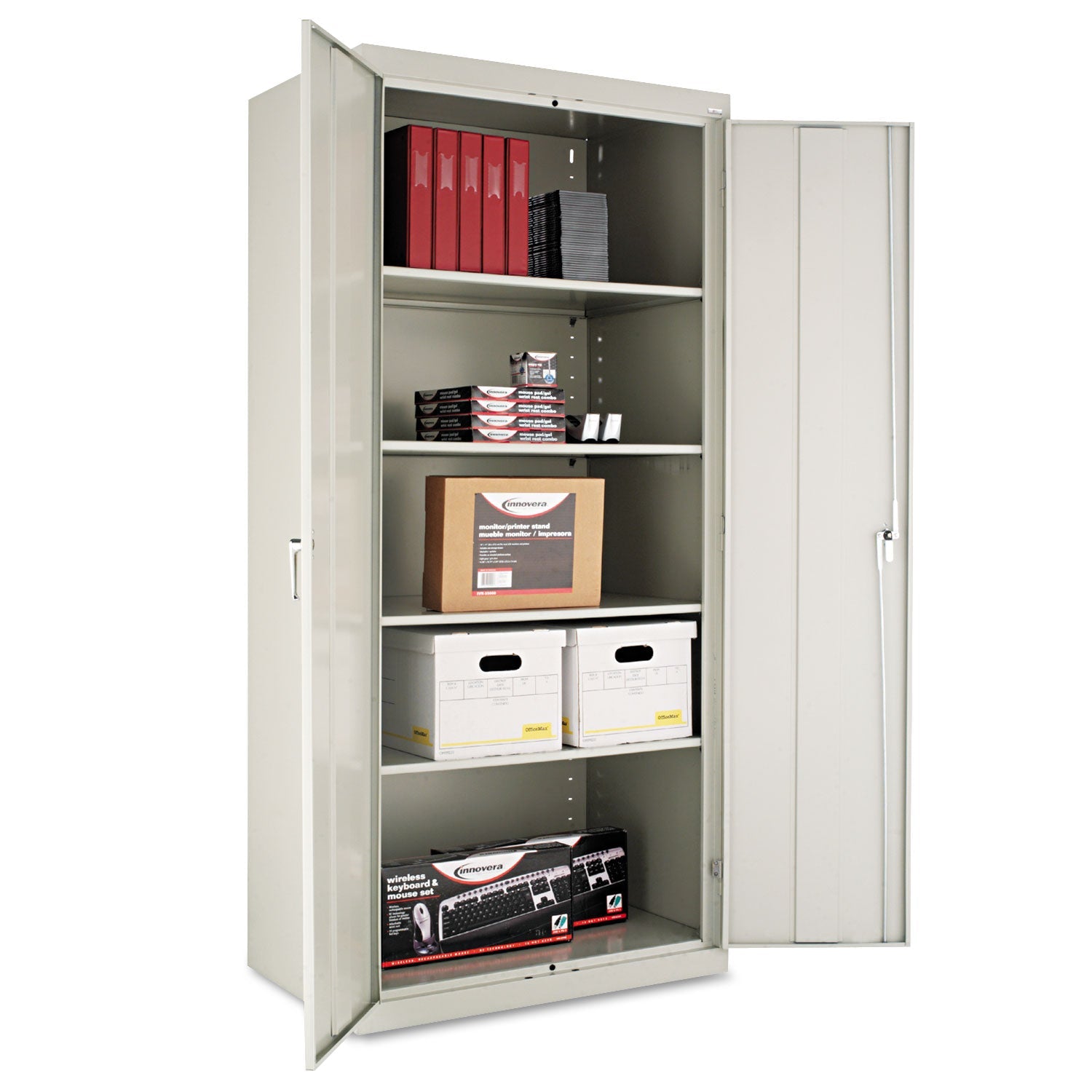 Welded Storage Cabinet | 78" High | Light Gray