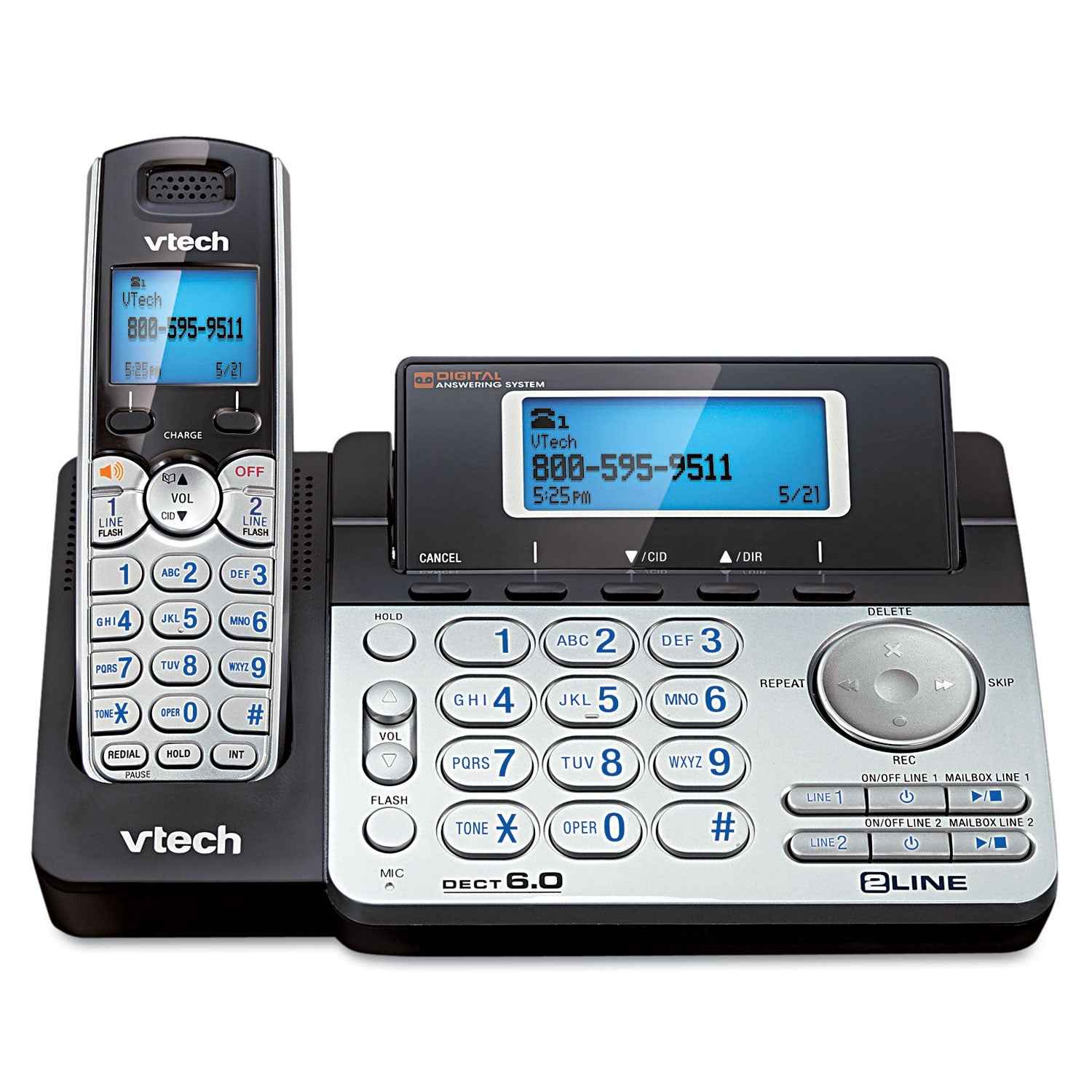 Vtech® Two-Line Expandable Cordless Phone With Answering System