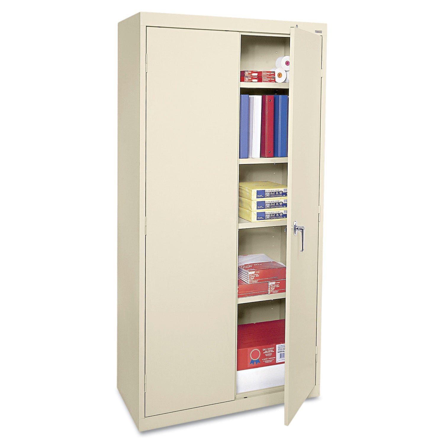 Standard Assembled Storage Cabinet | 72"H | Putty
