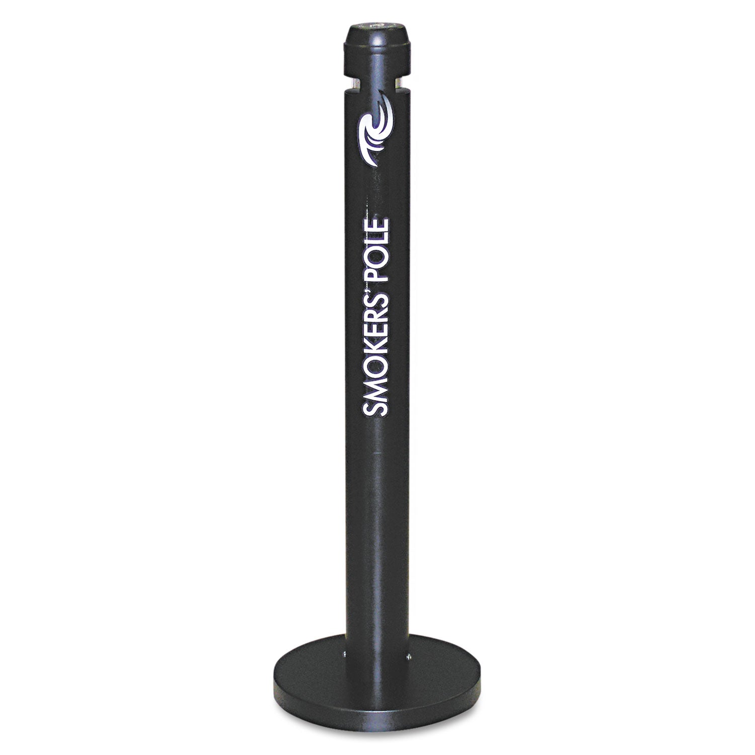 Smoker's Pole | Round, Black
