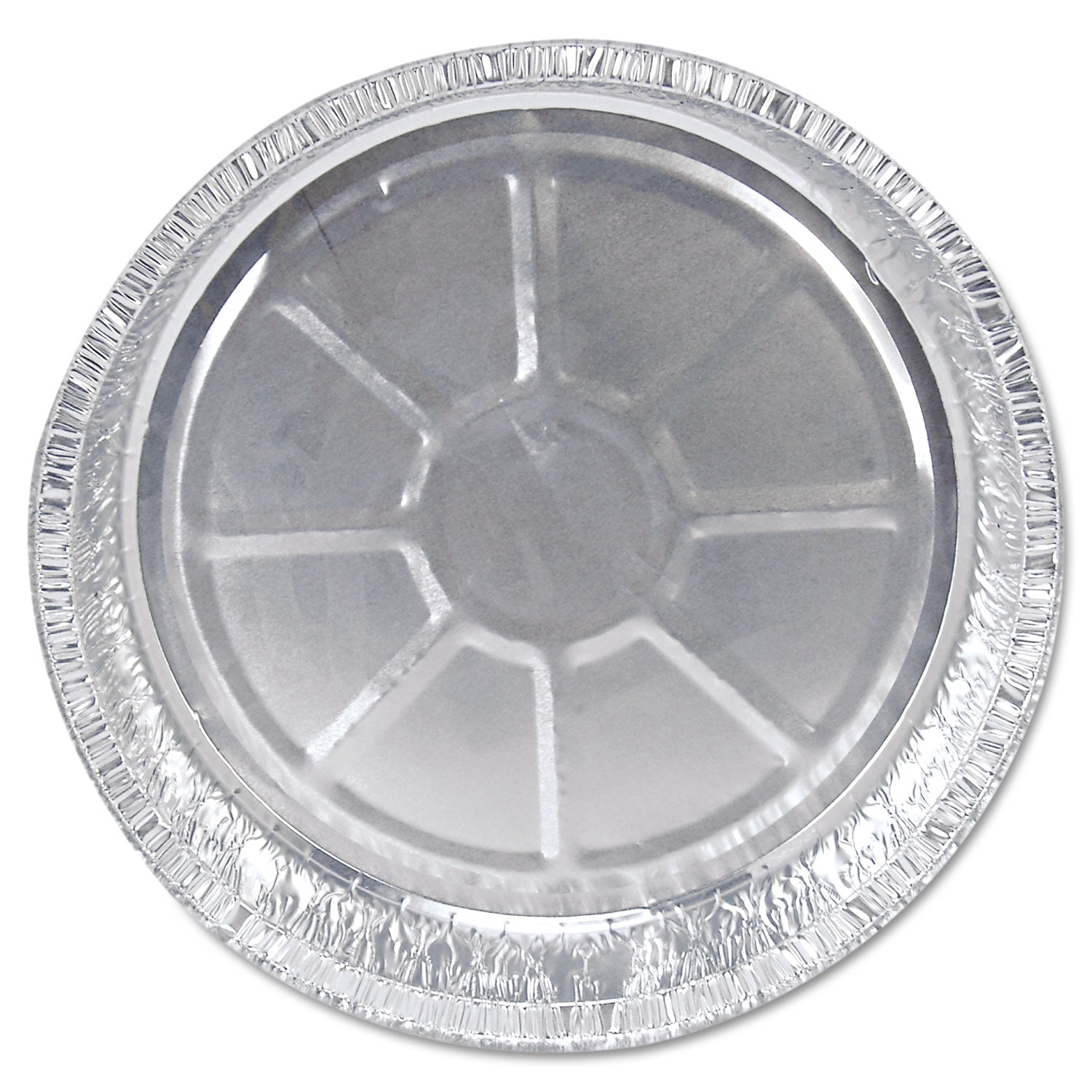 HFA® Round Aluminum Container with Lid, 48 oz, 9" Diameter, Silver, 500/Carton