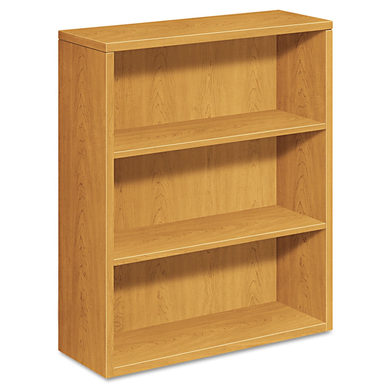 Laminate Bookcase | HON 10500, 3-Shelf, Harvest