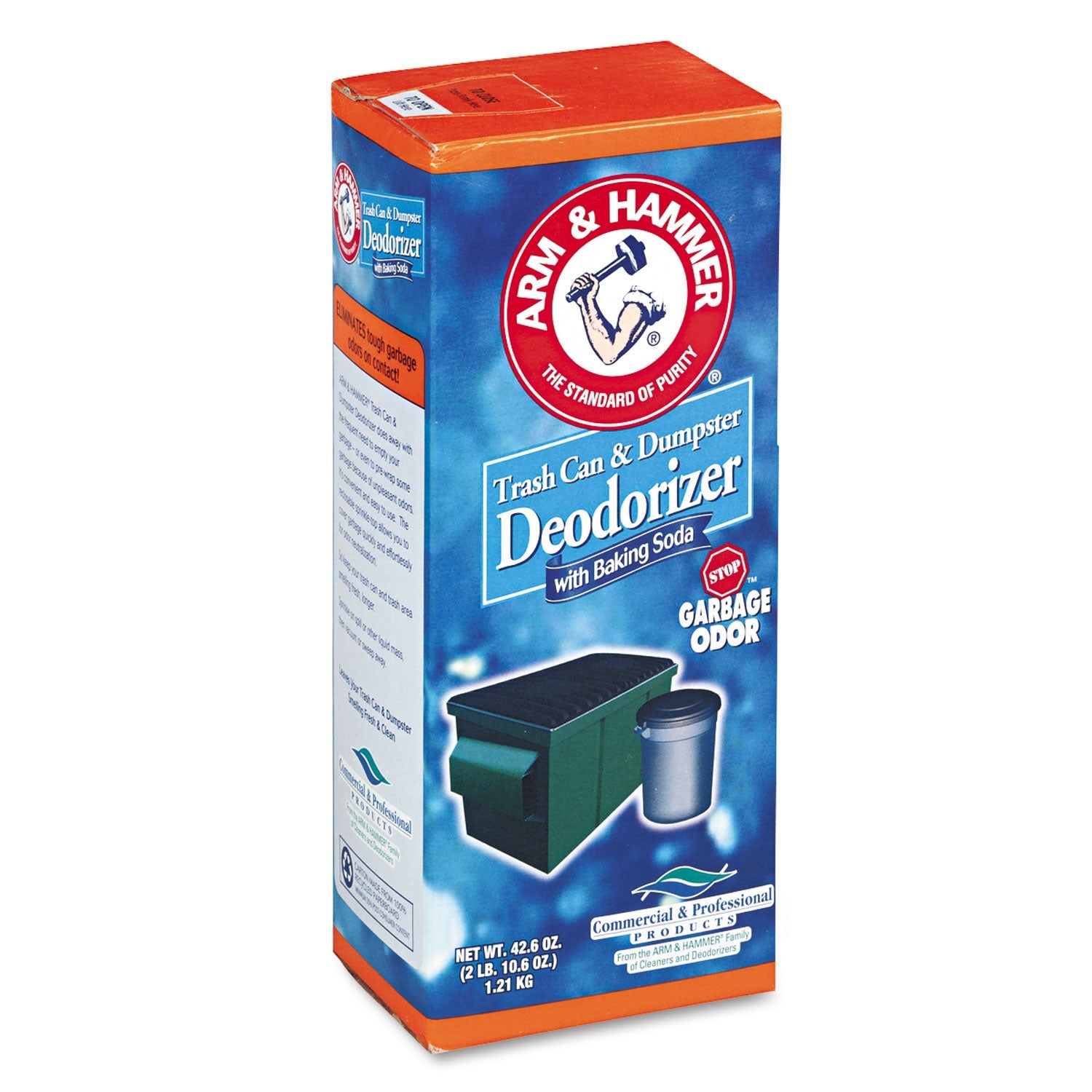 Arm & Hammer™ Trash Can and Dumpster Deodorizer, Sprinkle Top, Original, 42.6 oz Powder