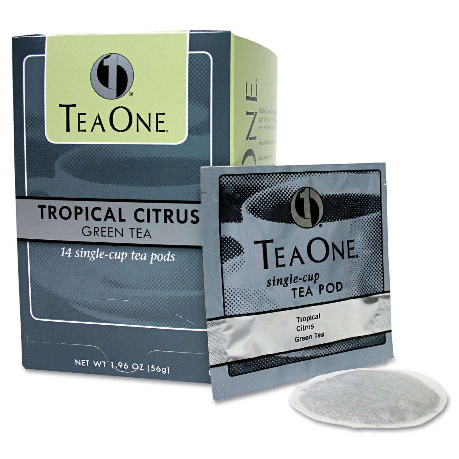 Tea One® Tea Pods, Tropical Citrus Green, 14/box - Bloom Skins
