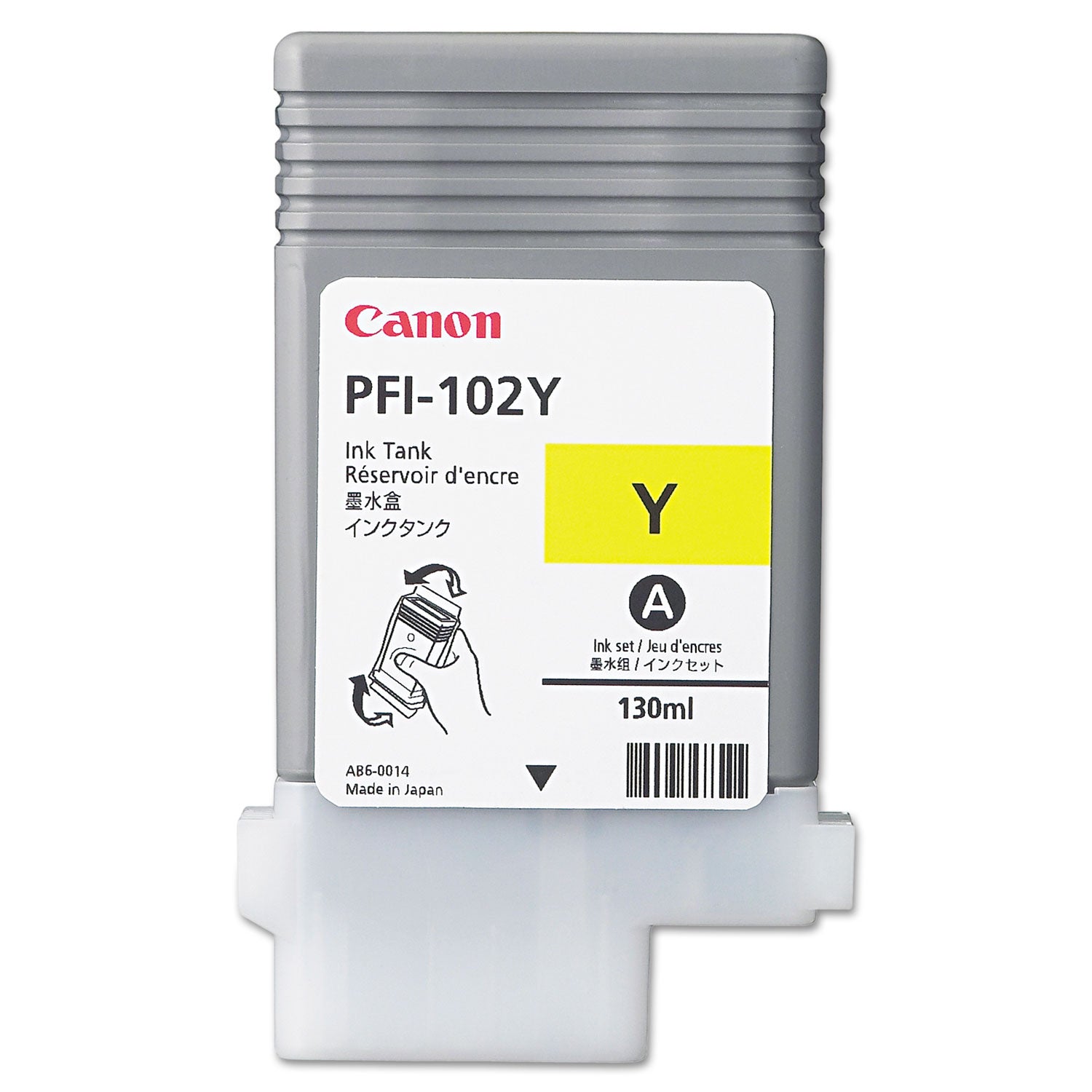 Canon® 0898B001AA (PFI-102) Ink, Yellow