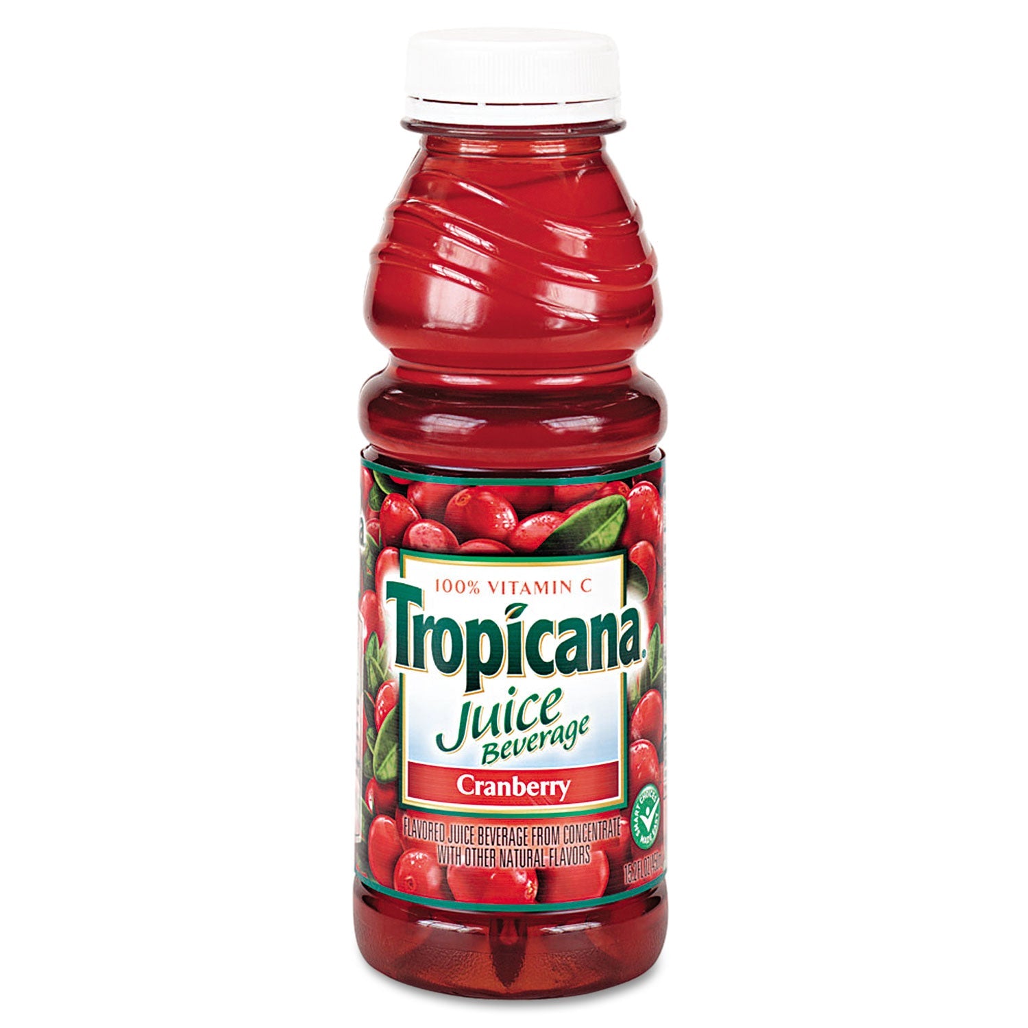 Tropicana® Juice Beverage, Cranberry, 15.2oz Bottle, 12/carton