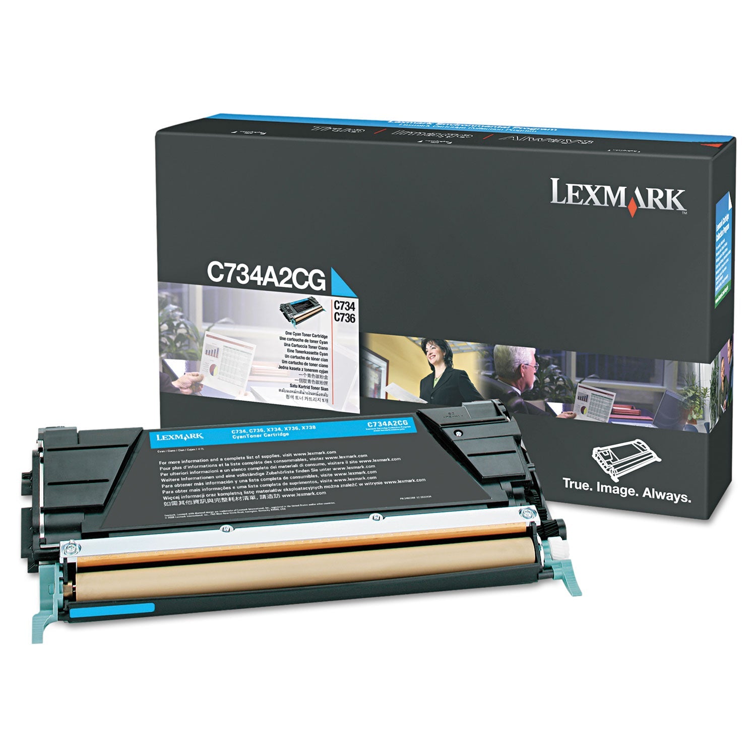 Lexmark C734A2CG Toner | Cyan, 6,000 Pages