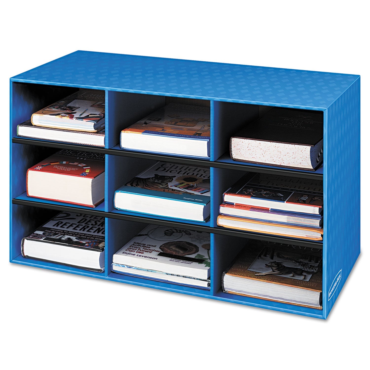 Classroom Literature Sorter | 9-Compartment Blue