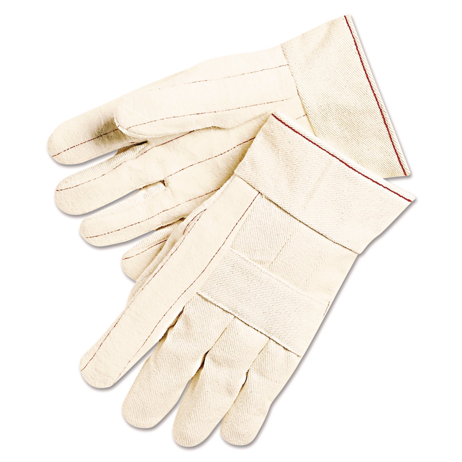 MCR™ Safety 1,000 Series Canvas Double Palm and Hot Mill Gloves, Men's, PVC Dots, Dozen - Bloom Skins