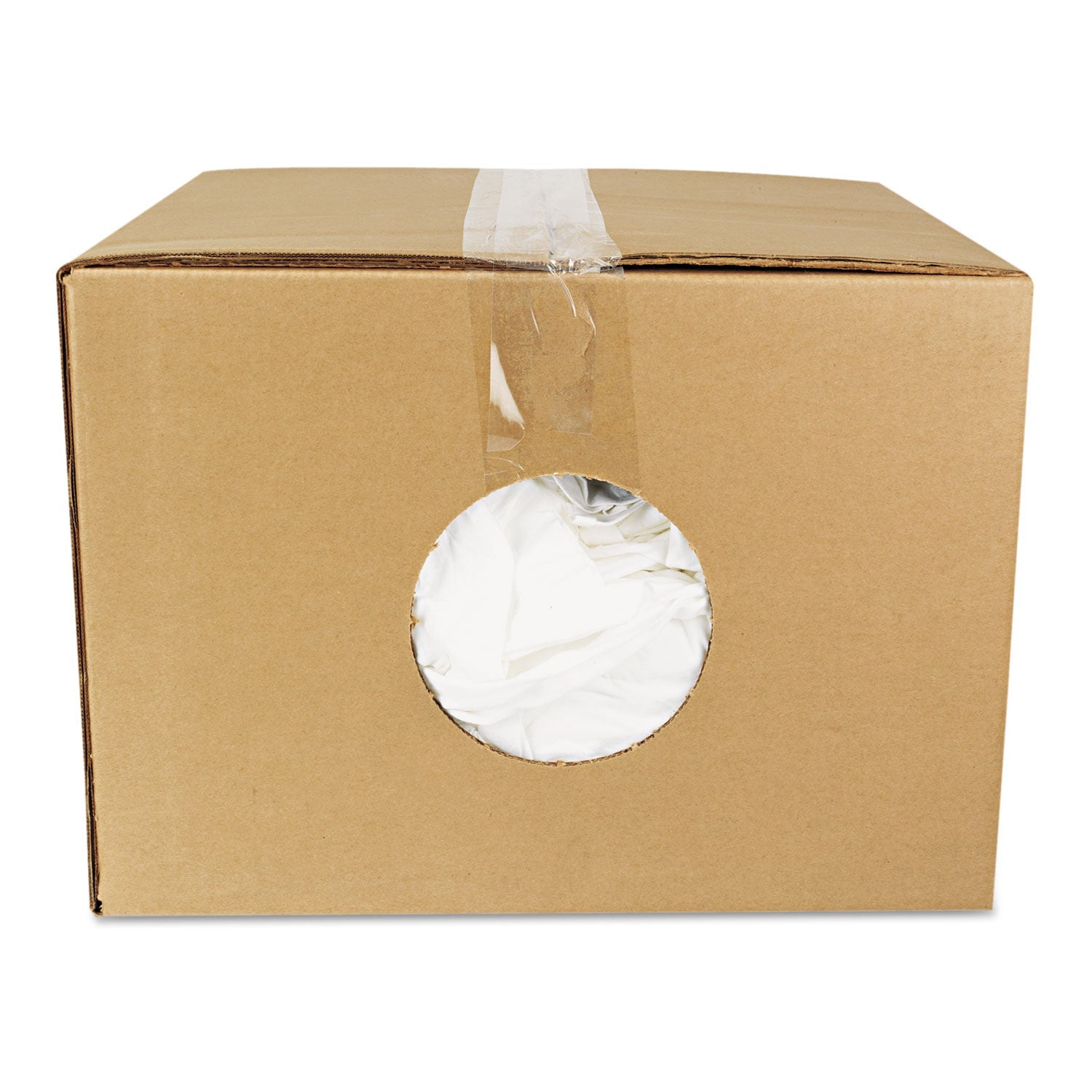 New Bleached White T-Shirt Rags | 25 Lbs/Bag
