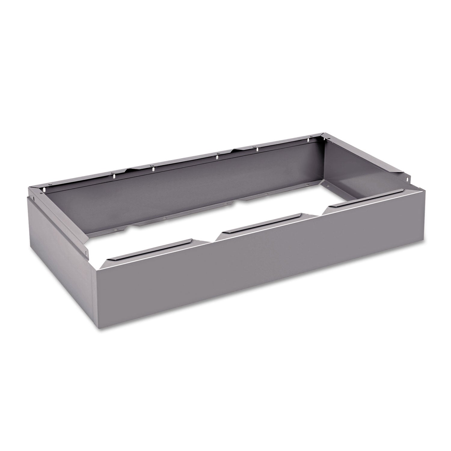 Closed Locker Base | Tennsco 3-Wide Gray