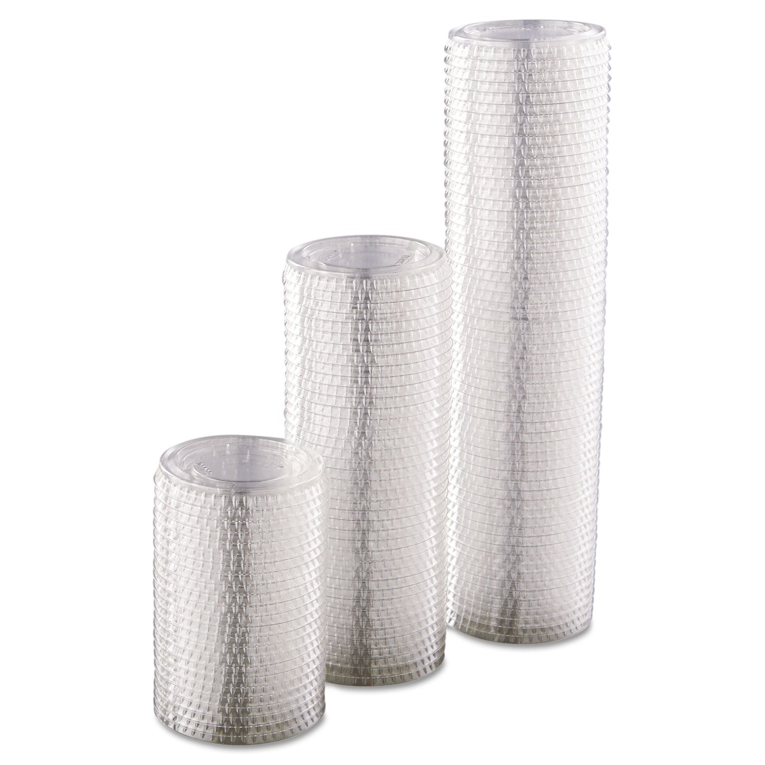 Dart® Portion/Souffle Cup Lids, Fits 1.5 oz to 2.5 oz Portion Cups, Plastic, Clear, 2,500/Carton