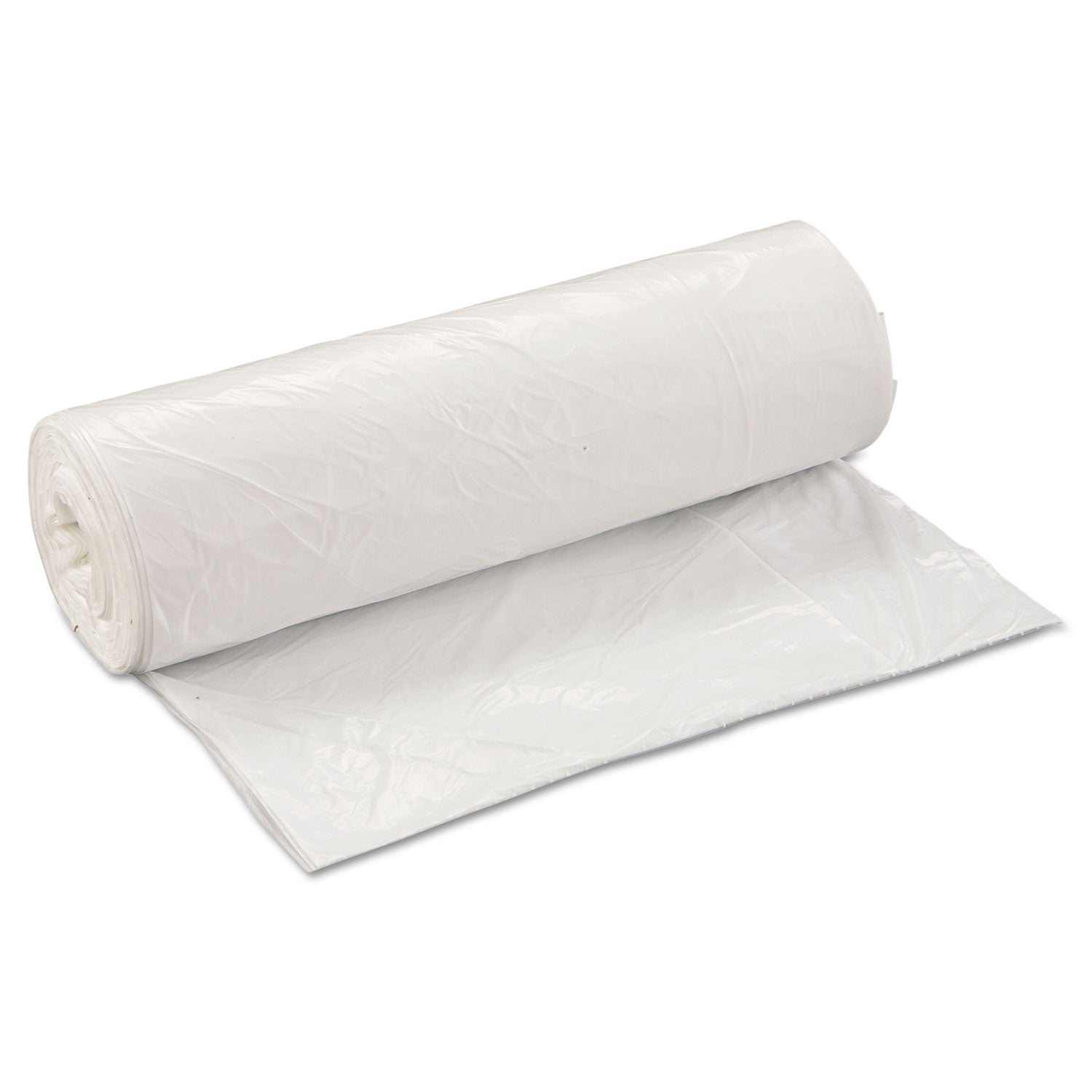 Low-Density Can Liners | 45 Gal White, 25/Roll