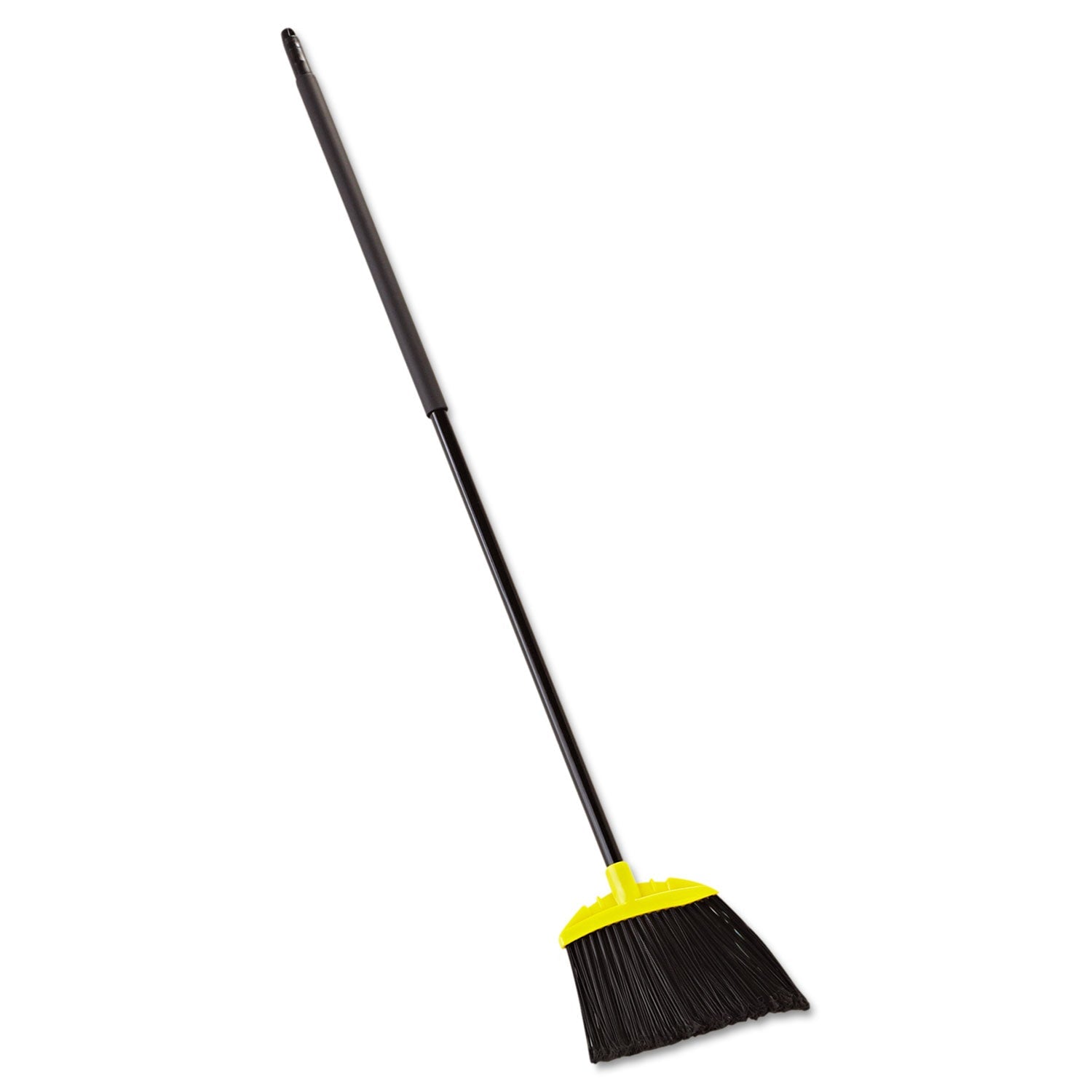 Rubbermaid® Commercial Jumbo Smooth Sweep Angled Broom, 46" Handle, Black/yellow